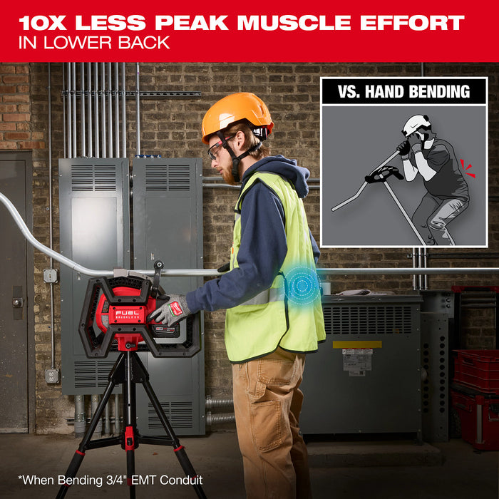 Milwaukee M18 FUEL Branch Conduit Bender w/ AUTO-ZERO