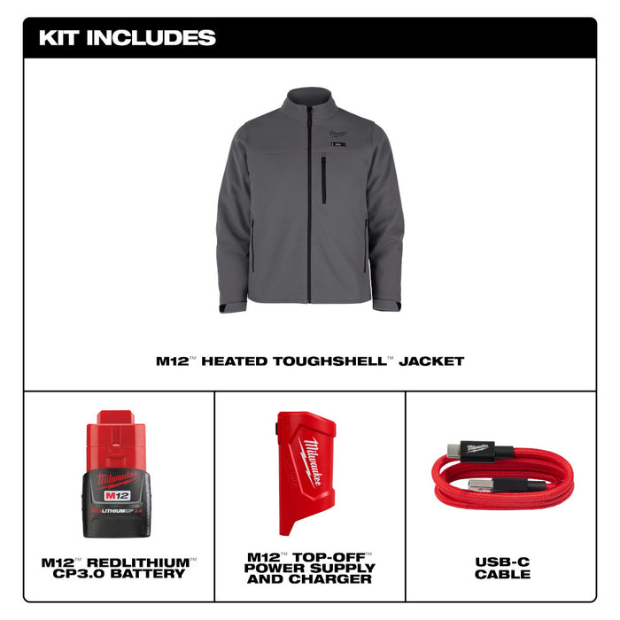 Milwaukee M12 TOUGHSHELL NEXT GEN Heated Jacket Kit