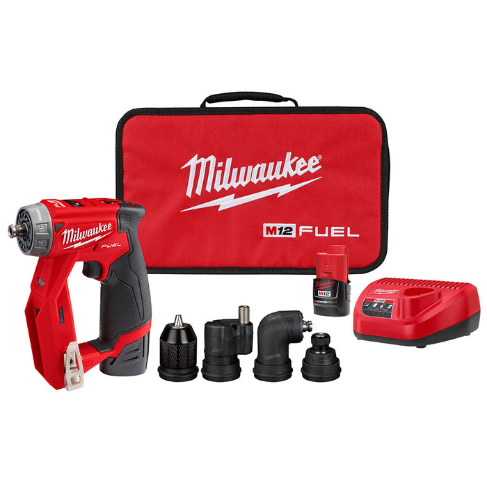 Milwaukee M12 FUEL Cordless Installation Drill/Driver Kit