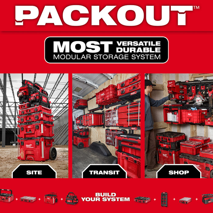 Milwaukee PACKOUT™ Tool Box M12™ Battery Rack Attachment