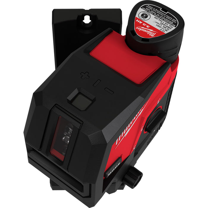 Milwaukee M12™ Green Cross Line & Plumb Points Laser Kit