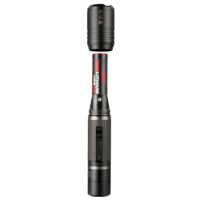 Milwaukee REDLITHIUM USB 2,000 Lumen Slide Focus Flashlight