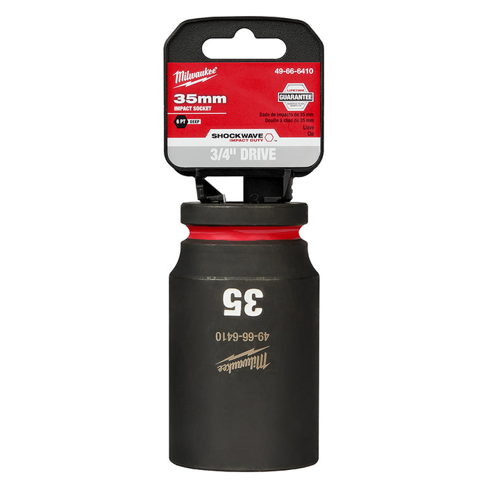 Milwaukee SHOCKWAVE Metric Impact Deep Socket 6-Point