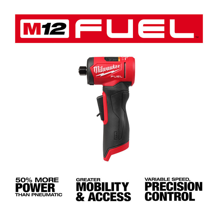 Milwaukee M12 FUEL 1/4" Right Angle Die Grinder - Tool Only