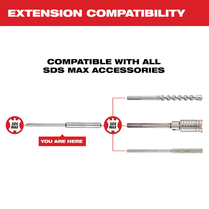 Milwaukee Max-Lok SDS-Max Extension