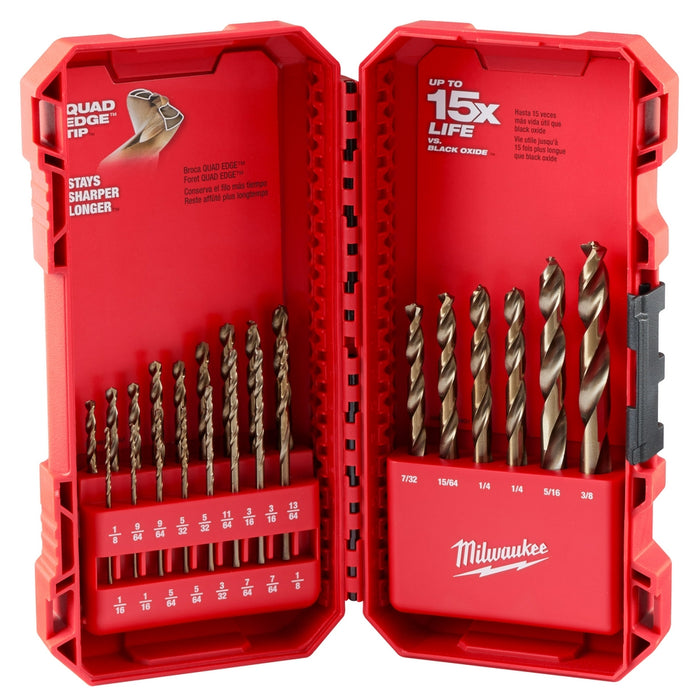 Milwaukee RED HELIX Cobalt Drill Bit Set - 23 pc.