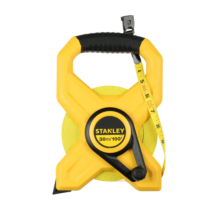 Stanley 30m/100ft Open Reel Fibreglass Tape Measure