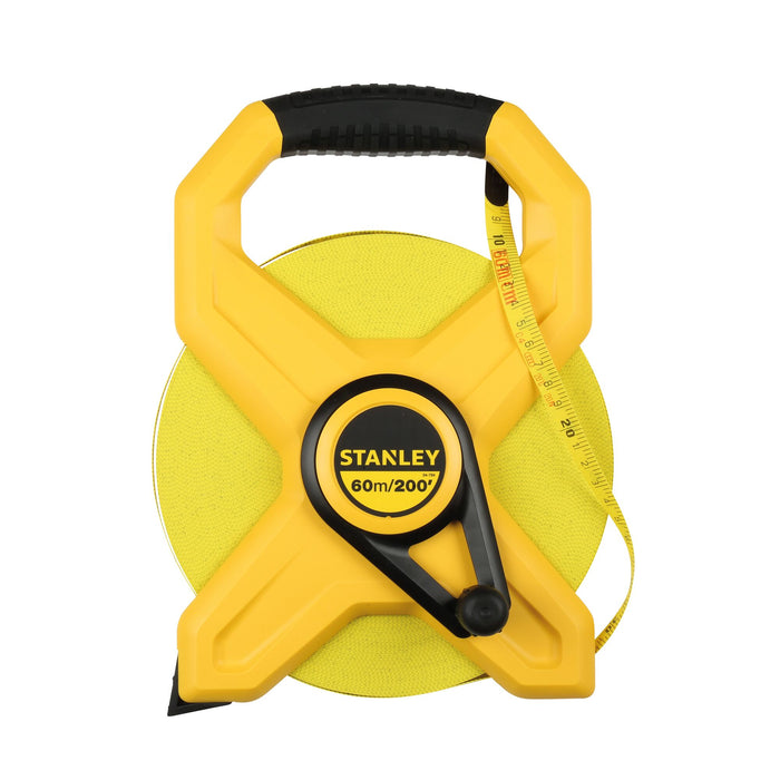 Stanley 60m/200ft Open Reel Fibreglass Tape Measure