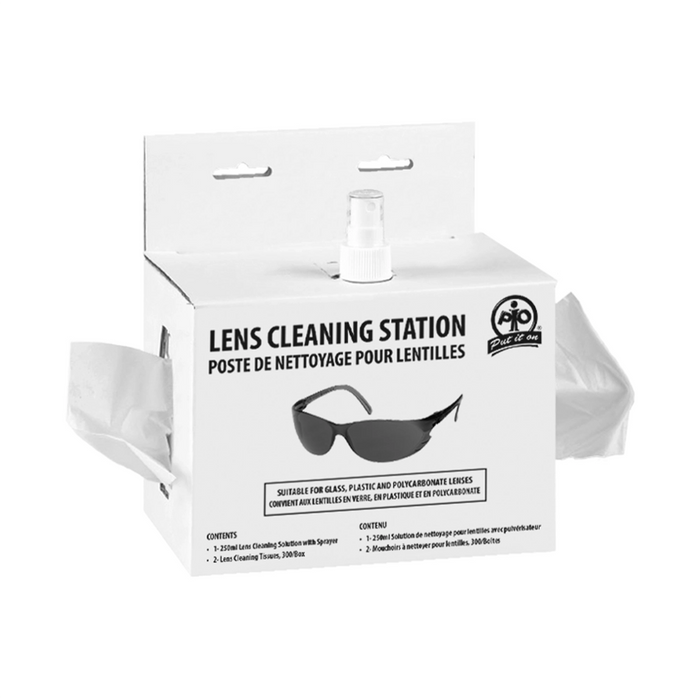 Wasip Disposable Lens Cleaning Station - 250mL w/ 2 Tissue Boxes