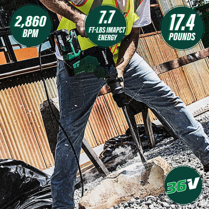 Metabo 36V MultiVolt SDS MAX 1-9/16" Rotary Hammer - Tool Only