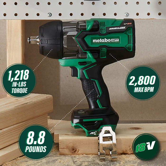 Metabo 36V Brushless 1/2" Impact Wrench - Tool Only