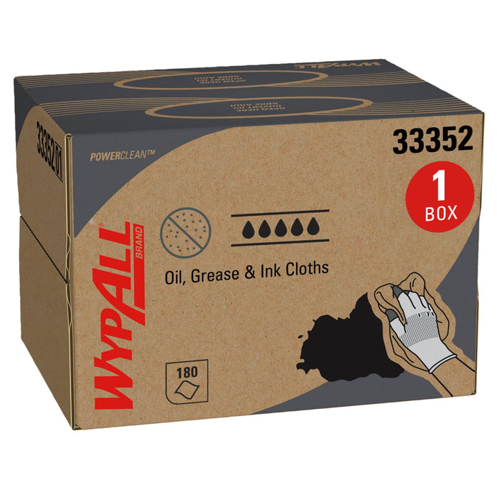 WypAll® Oil Grease & Ink Blue Wipe Cloths - 16.8" x 12.1"