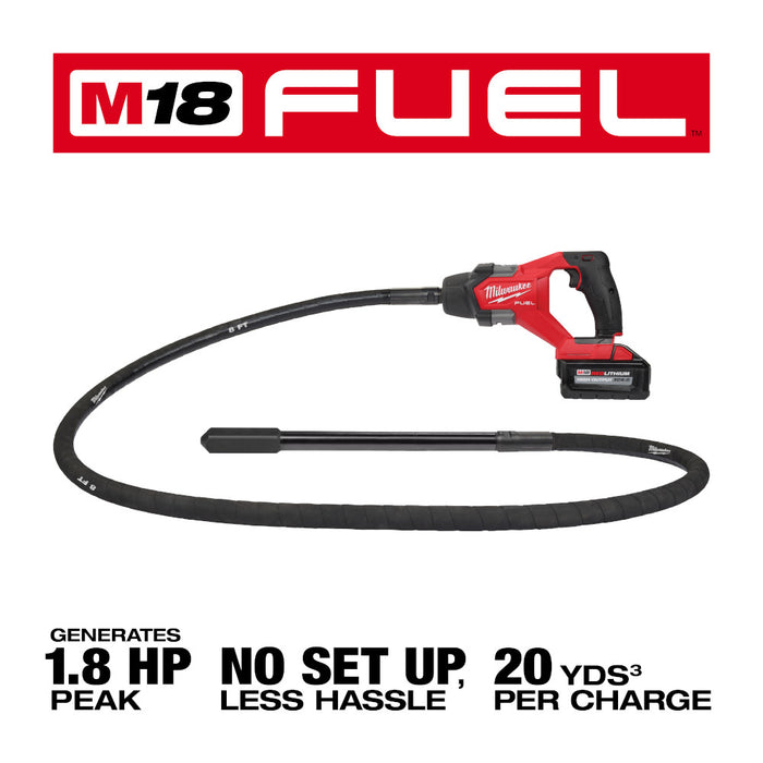 Milwaukee M18 FUEL 8ft Concrete Pencil Vibrator Kit