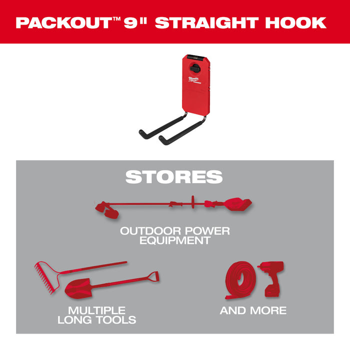 Milwaukee PACKOUT 9" Straight Hook