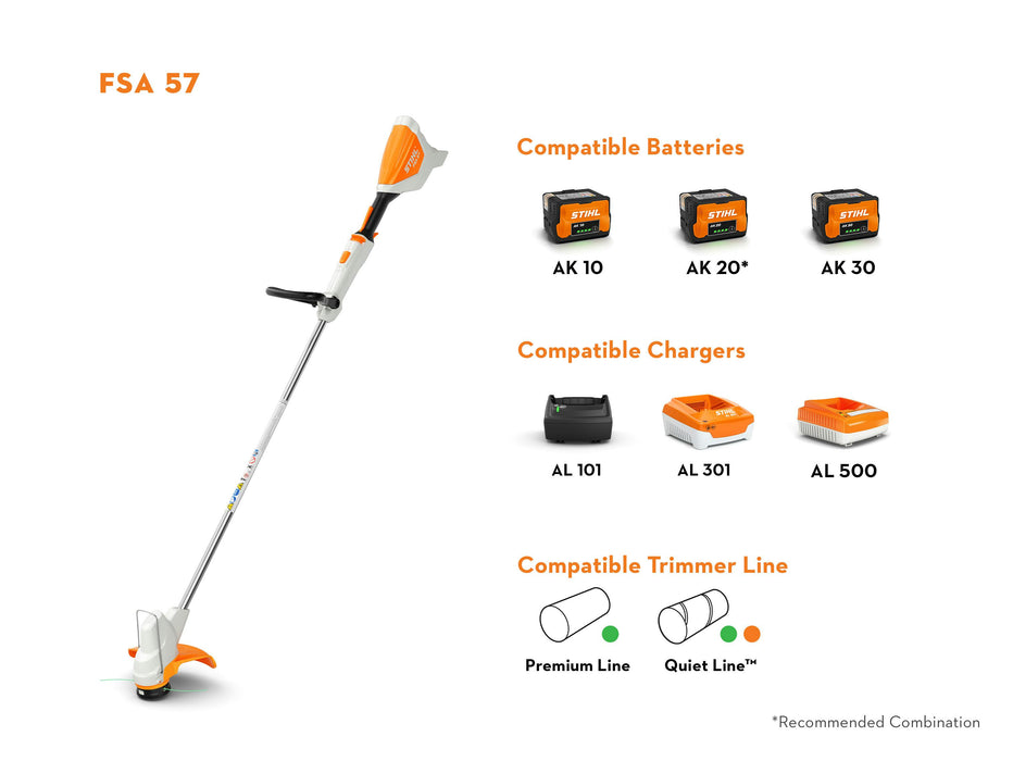 STIHL FSA 57 Cordless Grass Trimmer 36V Kit