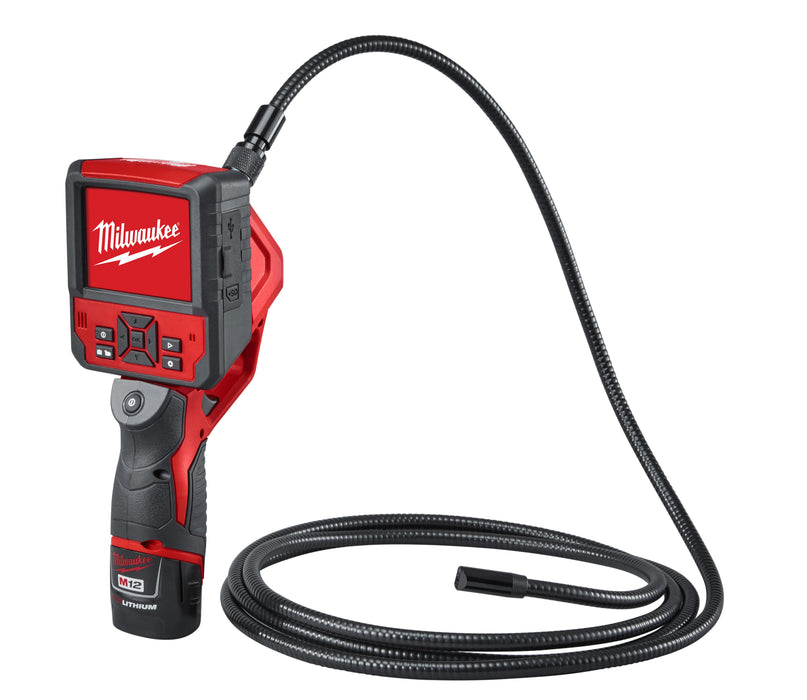 Milwaukee M12 Cordless M-Spector Flex 9 ft. Kit