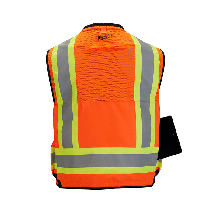 Milwaukee Class 2 Surveyor's High Visibility Orange Safety Vest