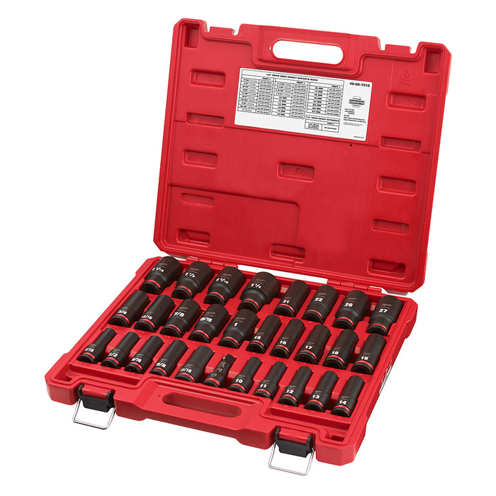 Milwaukee SHOCKWAVE Impact Duty Deep 6-Point Socket Set