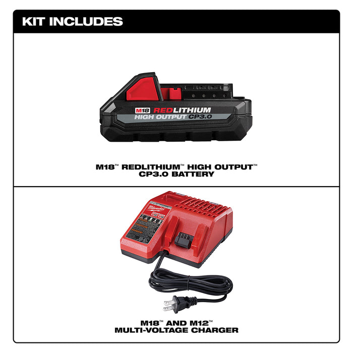 Milwaukee M18 REDLITHIUM High Output CP3.0 Starter Kit