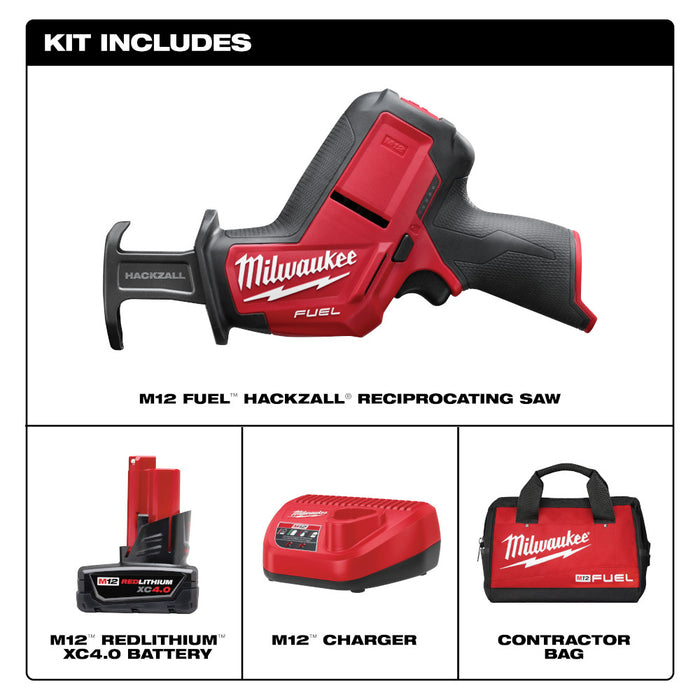 Milwaukee M12 FUEL Cordless HACKZALL Reciprocating Saw Kit