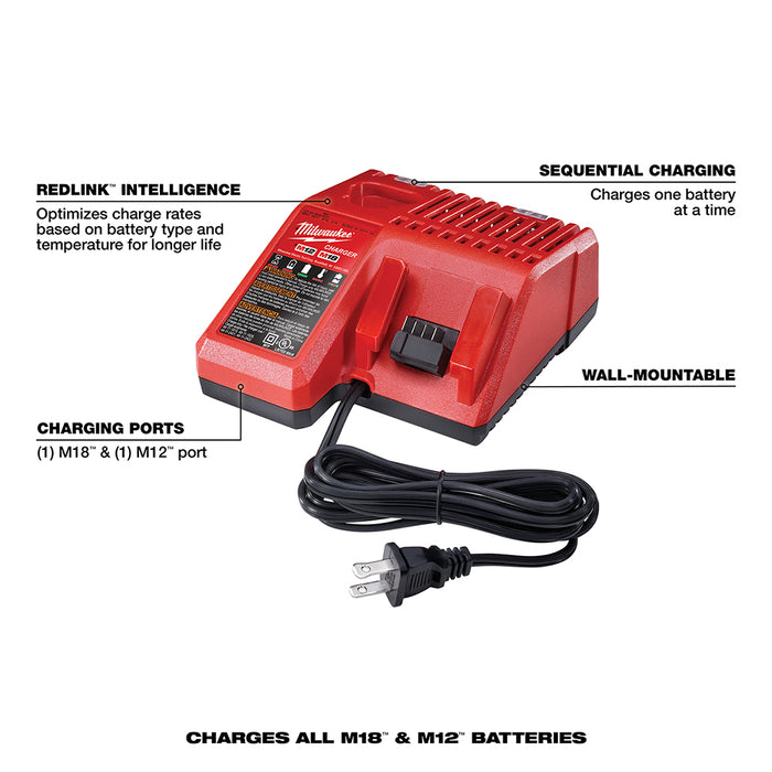 Milwaukee M18™ REDLITHIUM™ XC 5.0Ah Battery and Charger Starter Kit