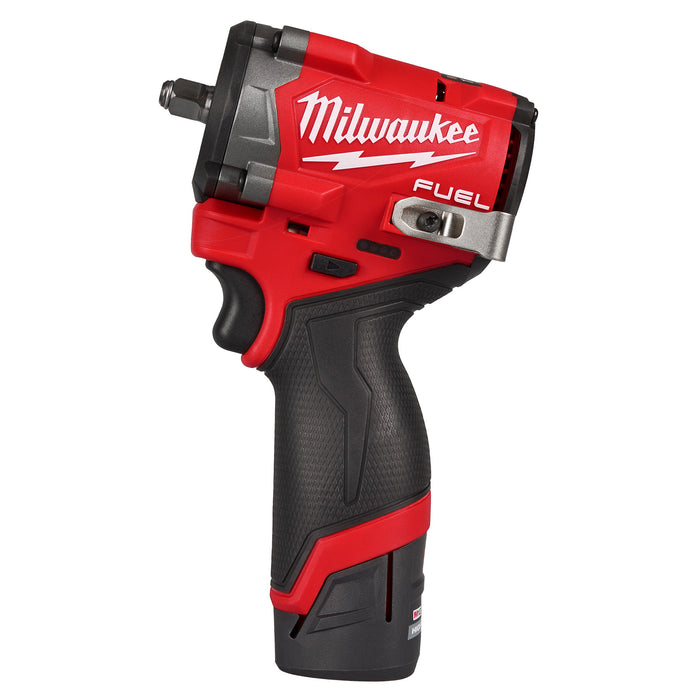 Milwaukee M12 FUEL™ Stubby 3/8" Impact Wrench 2 Battery Kit