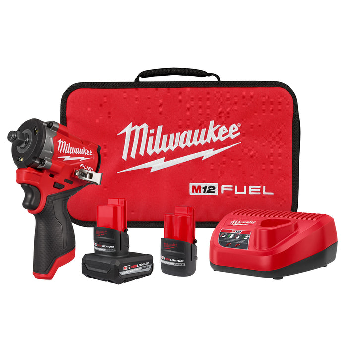 Milwaukee M12 FUEL™ Stubby 1/2" Impact Wrench Kit