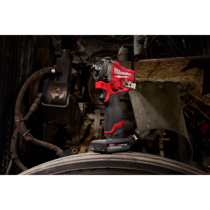 Milwaukee M12 FUEL™ Stubby 1/2" Impact Wrench w/ Pin Detent - Tool Only