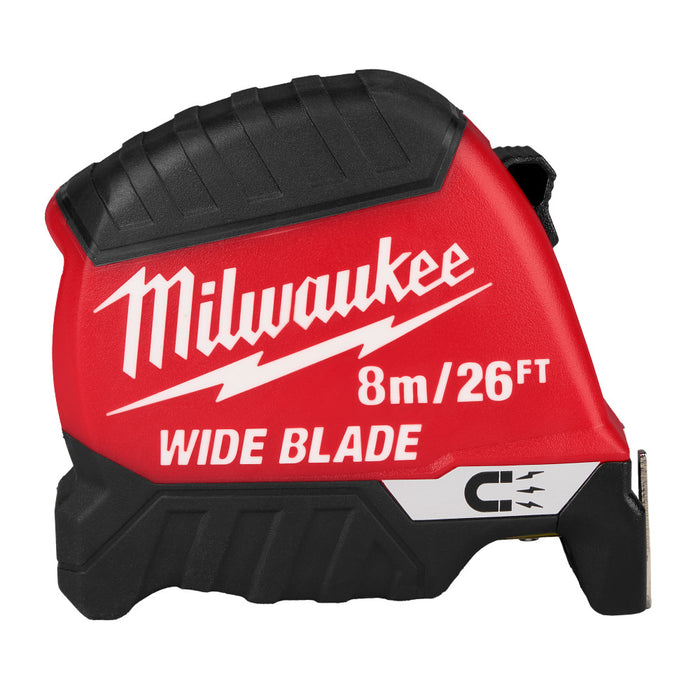 Milwaukee 8m/26ft Wide Blade Magnetic Tape Measure