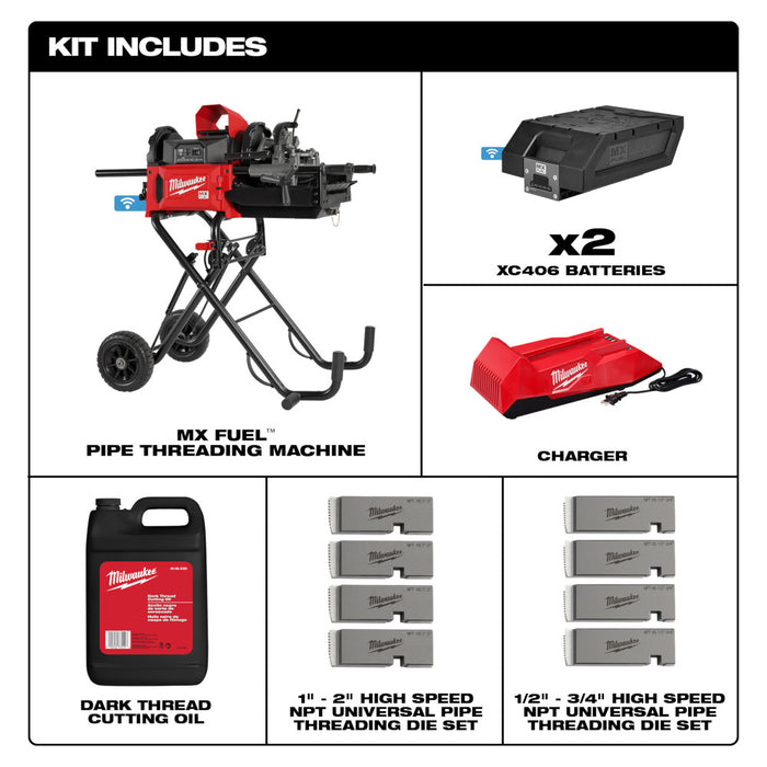 Milwaukee MX FUEL™ Pipe Threading Machine