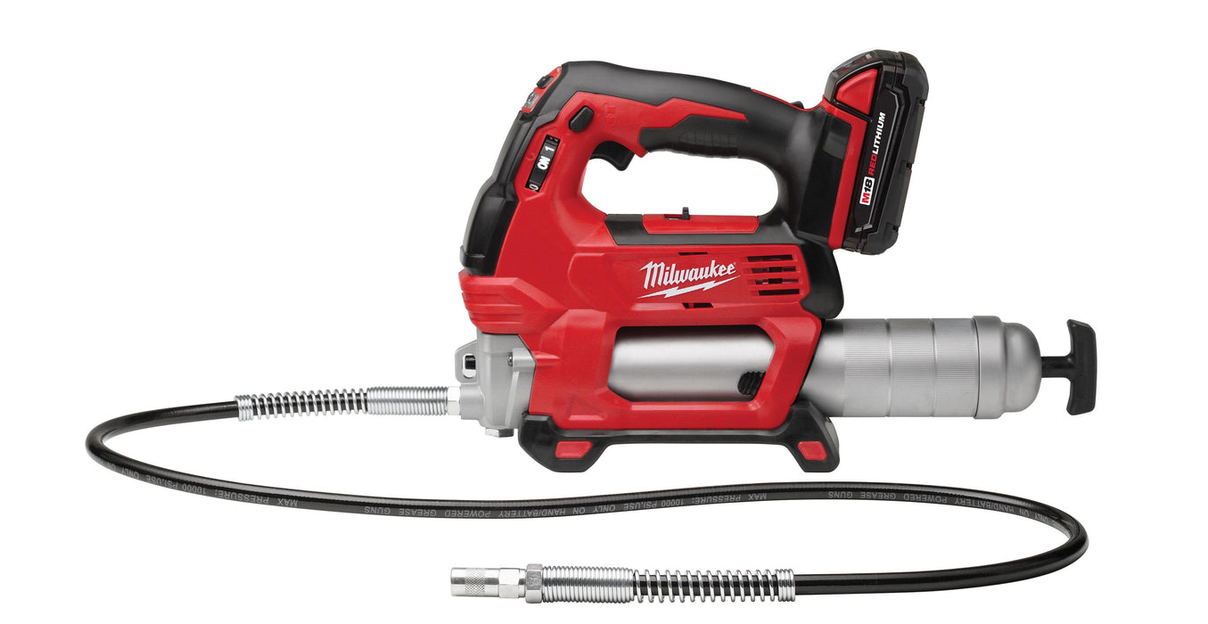 Milwaukee M18 Cordless 2-Speed Grease Gun Kit - One Battery