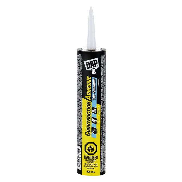 DAP Dynagrip Tub Surround Construction Adhesive 305mL - Clear