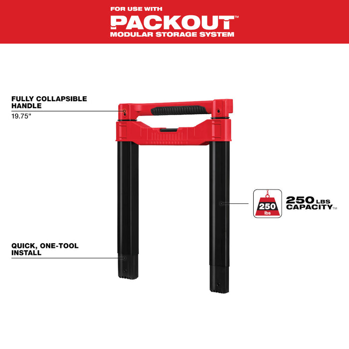 Milwaukee Low-Profile Handle For PACKOUT™ Rolling Tool Box