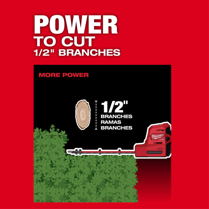 Milwaukee M12 FUEL 8" Hedge Trimmer Kit