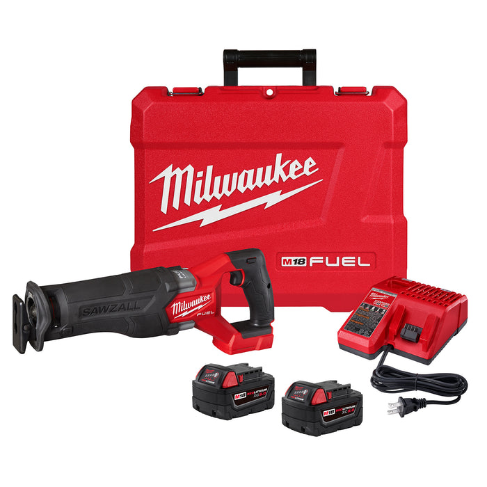 Milwaukee M18 FUEL Cordless SAWZALL Reciprocating Saw 2 Battery Kit