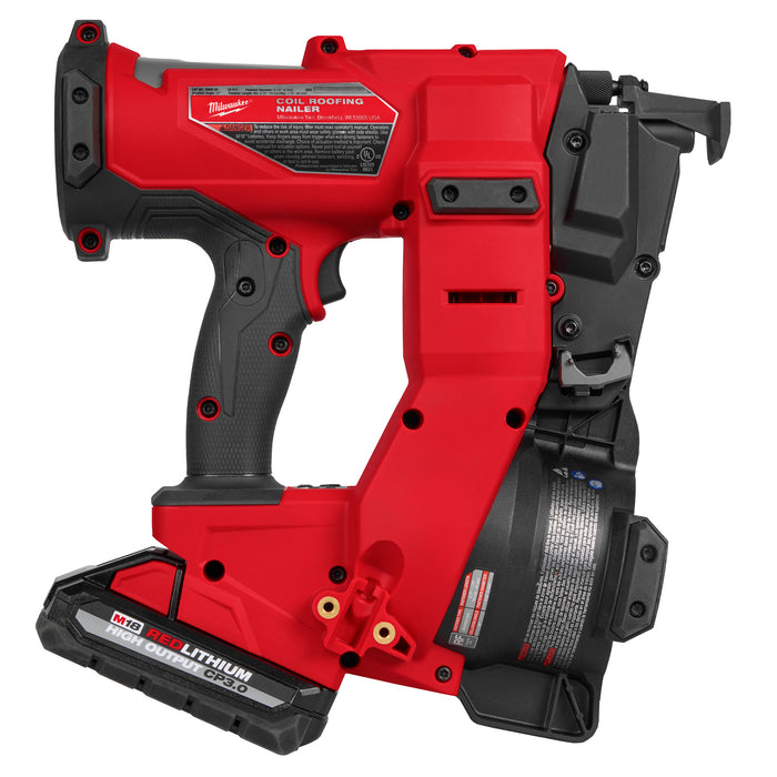 Milwaukee M18 FUEL Coil Roofing Nailer - Kit