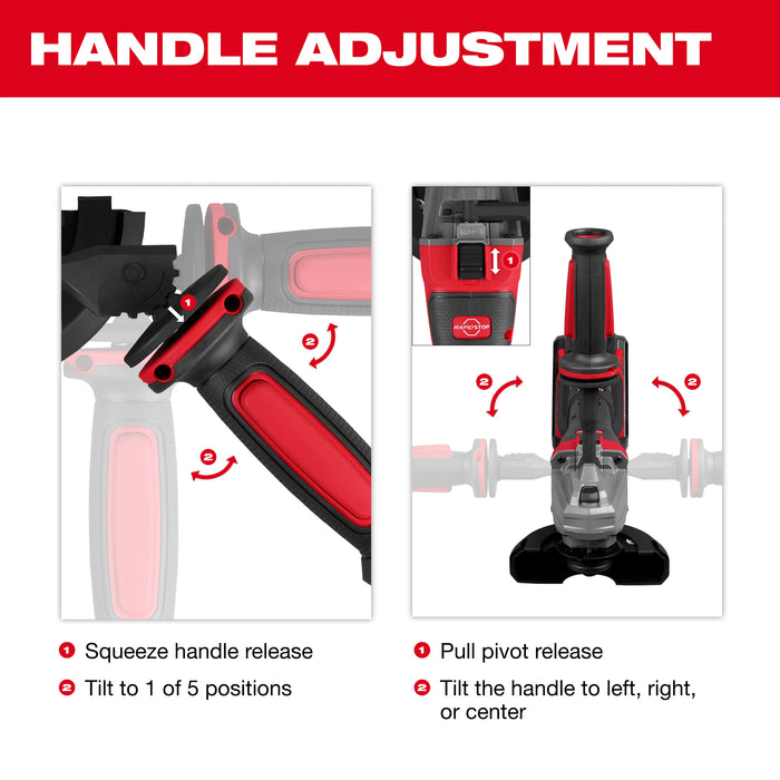 Milwaukee M18 FUEL 4-1/2" - 6" Dual Trigger Braking Grinder w/ Paddle Switch & ONE KEY