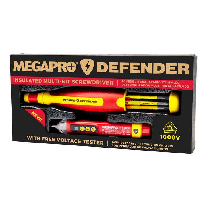 Megapro 6-in-1 Insulated Multi-Bit Screwdriver