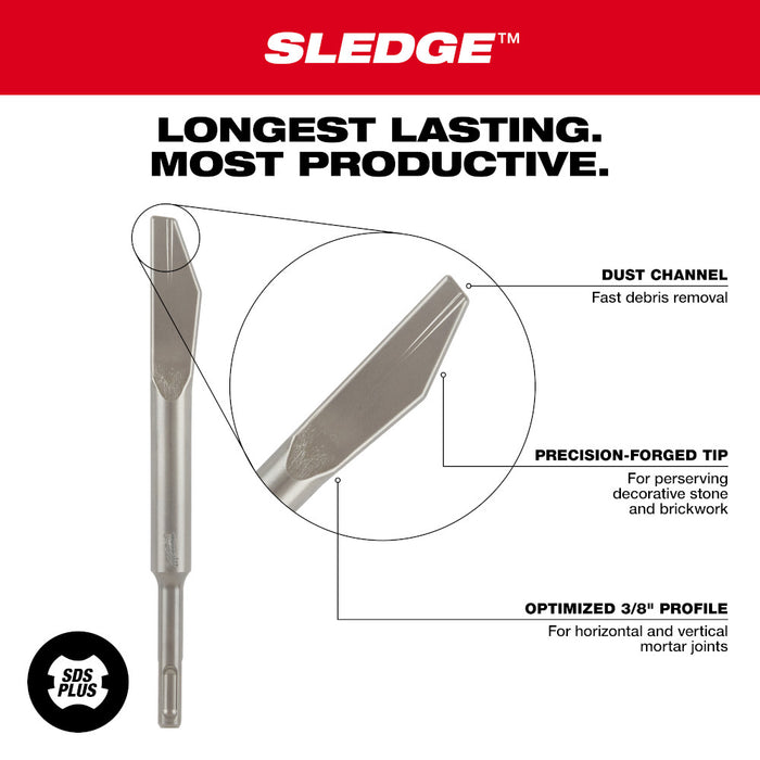 Milwaukee SDS Plus SLEDGE™ Mortar Knife