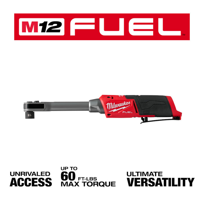 Milwaukee M12 FUEL™ INSIDER™ Extended Reach Box Ratchet Kit