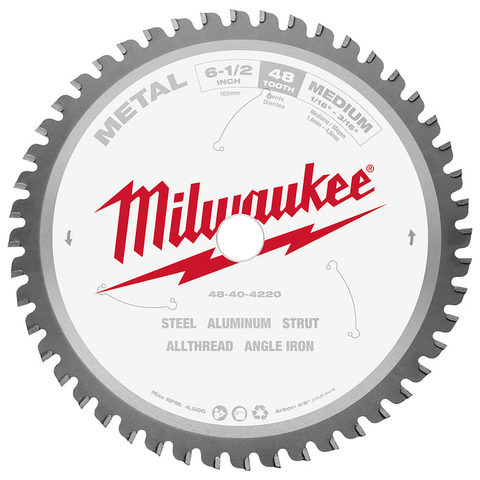 Milwaukee 48T Metal Cutting Circular Saw Blade