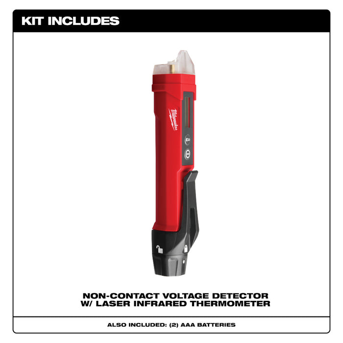 Milwaukee Non-Contact Voltage Detector w/ Laser Infrared Thermometer