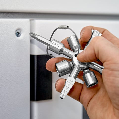 Knipex TwinKey Control Cabinet Key For All Standard Cabinets & Shut-Off Systems