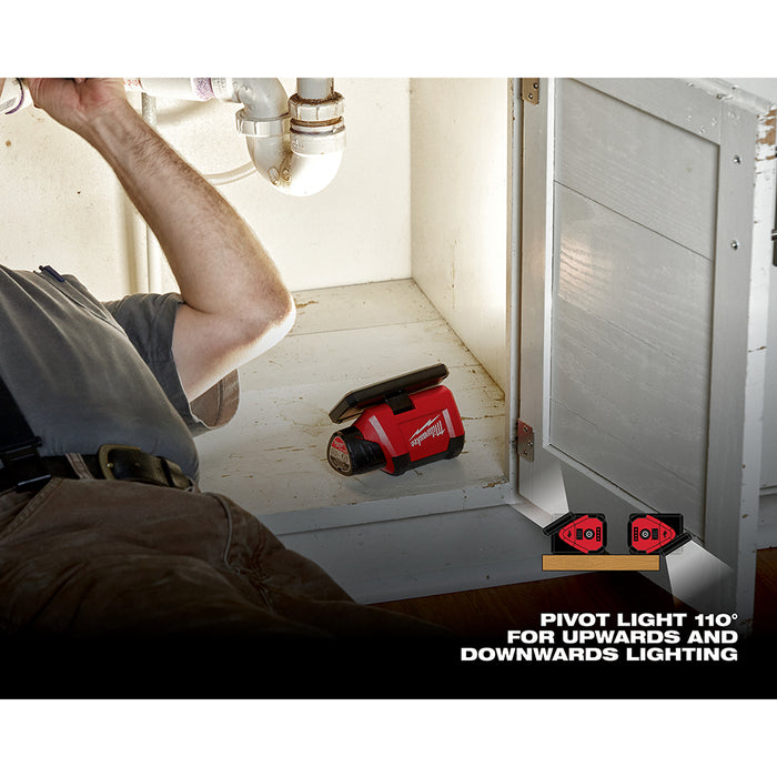 Milwaukee M12 Cordless ROVER Service and Repair Flood Light w/ USB Charging  - Tool Only