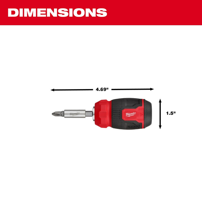 Milwaukee 8-in-1 Compact Multi-Bit Screwdriver