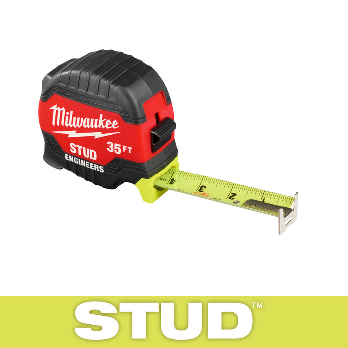 Milwaukee 35ft STUD™ Tape Measure w/ Engineer's Scale