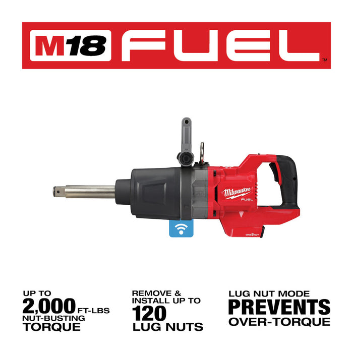 Milwaukee M18 FUEL™ 1" D-Handle Ext Anvil High Torque Impact Wrench w/ ONE-KEY™