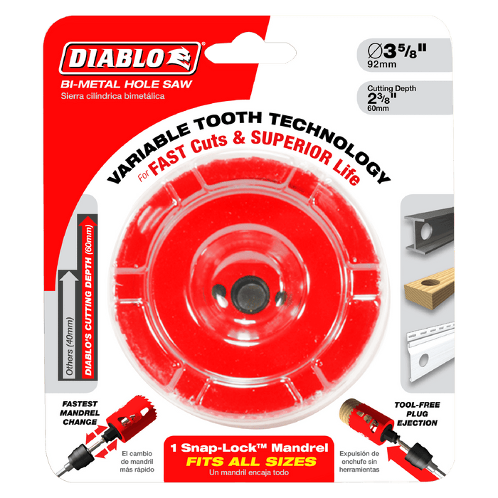 Diablo Bi-Metal Hole Saw