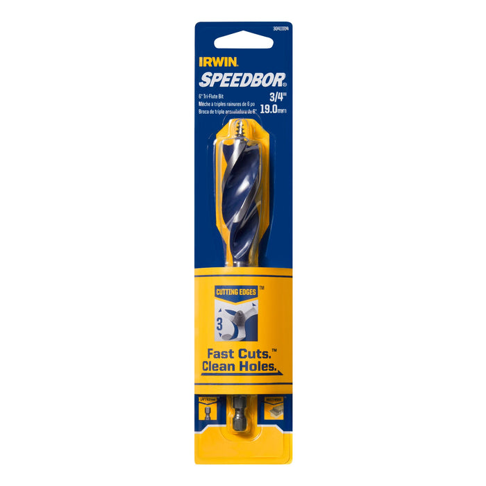 Irwin Speedbor Tri-Flute Wood Drill Bit