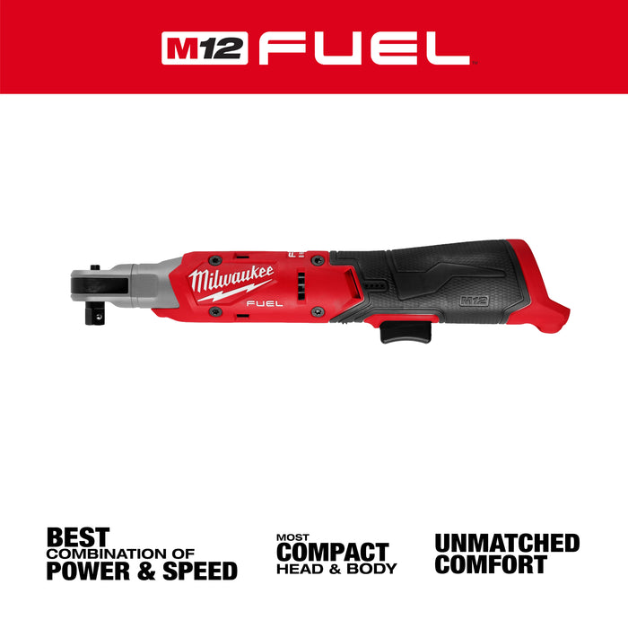 Milwaukee M12 FUEL 3/8" Ratchet - Tool Only